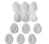 Generico Stampo in Silicone per Ornamenti Pasquali - Stampo per Ornamenti in Cemento, in Silicone per OrnamentiiPasquali, per Ciondoli A Forma di Coniglietto di Coniglio Fatti A Mano per Realizza