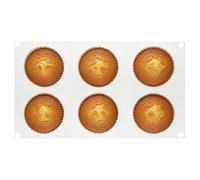 Generico Stampo in silicone torta mousse | Stampo in Silicone a 6 Cavità per un Facile Rilascio - Forma da forno per pasticceria e cioccolato | per, brownie, caramelle, pasticceria, tartufo, gelatina
