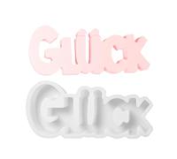 Generico Stampo Lettere Silicone | Stampo Epoxy Lettere Tedesche Portafortuna - Antiaderente Riutilizzabile Facile Estrazione Resina per Decorazione Casa e Progetti Artistici