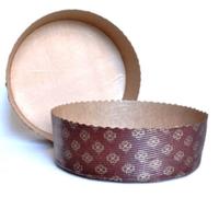 GENERICO Stampo PANETTONE 1,5 kg Basso - 5 Pezzi - Pirottino monouso in Carta da Forno
