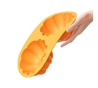 Generico Stampo per Dolci in Silicone,Forma Budino a Zucca - Stampo da 2 Forme per Halloween Autunno Dolci Stagionali Cioccolato
