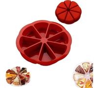 Generico Stampo per dolci in silicone riutilizzabile Antiaderente resistente al calore 8 sezioni torta Brownie mousse pane quiche