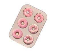 Generico Stampo Per La Cottura Delle Ciambelle In Forno - Stampo Antiaderente,Teglia Per Ciambelle Con Il Foro - Per La Preparazione Della Colazione, La Realizzazione Di Dessert E Per Le Feste