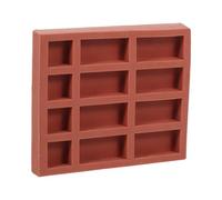 Generico Stampo per Mattoni in Silicone Miniatura Riutilizzabile, Set per Muri di Mattoni in Miniatura per Argilla, Cemento e Resina, Decorazioni Artigianali per Progetti di Modellismo