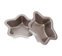 Generico Stampo per Plumcake a Forma di Stella 2 Pezzi in Acciaio al Carbonio Antiaderente, Teglia Riutilizzabile per Toast e Panini, per Cottura Domestica e Uso Professionale in Cucina