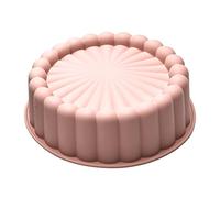 Generico Stampo per Torta Tondo in Silicone 19.5cm, Stampo per Torta Rotondo A Forma di Girasole, Tortiera Stampo Charlotte Rotondo Antiaderente per Cottura del Pane Sformato di Brownie