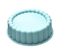 Generico Stampo per Torta Tondo in Silicone 19.5cm, Stampo per Torta Rotondo A Forma di Girasole, Tortiera Stampo Charlotte Rotondo Antiaderente per Cottura del Pane Sformato di Brownie
