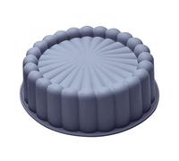 Generico Stampo per Torta Tondo in Silicone 19.5cm, Stampo per Torta Rotondo A Forma di Girasole, Tortiera Stampo Charlotte Rotondo Antiaderente per Cottura del Pane Sformato di Brownie