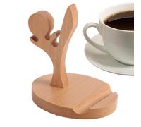 Generico Stand Da Scrivania Per Cellulare Supporto Da Scrivania In Legno | Tablet Per Casa Scuola Viaggi Hotel, Dock Portatile Universale Con Base Antiscivolo E Stand Regolabile, Compatibile Con