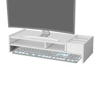 Generico Stand Monitor Del Computer - Supporto per Monitor a 3 Livelli | per Computer per La Workstation Offici Di Lavoross Di Lavoros Di Configurazione Delss Dormitorio Dels Dormitorio Di Casa