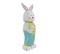 Generico Standing Bunny Balloon, 59inch Aluminum Foil, Easter Party Decor with Cute Design, Spring Balloon, Holiday Decoration with Fun Style, Outdoor Yard Decor for Garden And Patio