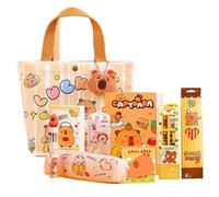 Generico Stationery Sets | Pens Case Stick Notebook Kit, Capybara Cute School Supplies For Teens Boys Girls Students Kids Home Kindergarten Use, Handy Piece For Daily Writing And Simple Creative