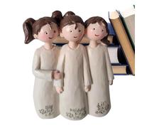 Genérico Statua 'Angelo 'Amicizia, memorabile Benedizione Dipinta a Mano, scolpita per Celebrare l'Amicizia, per la Collezione Scrivania, Decorazione della Casa