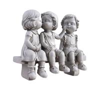 Genérico Statua Da Giardino Primo Bacio,Scultura Decorativa Giovane Amore per Giardino | Figura Decorativa per Esterni E Regalo per Amici O Coppie