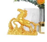 Generico Statua da scrivania 'anno del cavallo - Statuetta in resina 12x10,5 cm ｜ Ornamento del Capodanno lunare 2026 per collezionisti di amici di famiglia, simboleggia la e la prosperità, tavol
