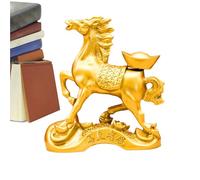 Generico Statua Da Tavolo Con Cavallo - Decorazione Di Buona Per Il Capodanno 2026, Statuetta Di Di Buon Auspicio, Elegante Ornamento Per Scrivania Da Ufficio, Espositore Per Casa Fortunata,