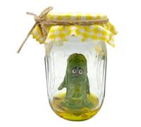 Generico Statua Del Barattolo Di Sottaceto - Pickle Urlante In Miniatura In | Ornamento Barattolo Di Divertente | Supporto Emotivo Picklle Elegante Decorazione Del Cetriolo Adatto Per L