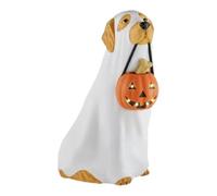 Generico Statua del Cane Fantasma di Halloween - figurina di Cane Fantasma Luminoso e spettrale | Ornamenti creativi per Cani di in Resina per l'aggiunta di Un Tocco Spaventoso alla Tua casa