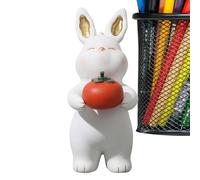 Generico Statua Del Coniglio | Decorazione Da Scrivania Per Collezionisti | Statuetta Di Coniglio In Resina - Per La Camera Da Il Soggiorno La Scrivania Lo Scaffale Il Tavolo La Libreria