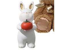 Generico Statua Del Coniglio,Figura Da Collezione In Resina Di Animale | Statua In Resina Di Coniglio,Per La Camera Da Il Corridoio La Scrivania Lo Scaffale Il Tavolo La Libreria