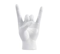 Generico Statua della mano rock and roll | Scultura amore decorazione dei gesti scultura artistica moderna, firma per decorazioni per la casa, decorazioni sugli scaffali Aestheti