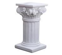 Generico Statua della resina della colonna, piccola colonna romana | Colonne romane decorazioni da tavola-decorazione della tavola romano bianca, figura in resina