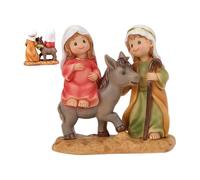 Generico Statua della Sacra Famiglia,Sculture Religiose di Giuseppe Maria Natale Cartone Animato | Sacre Sculture Figurine Religiose | Figure da Collezione per Arredamento