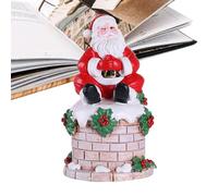 Generico Statua Di Babbo Natale,Statua In Resina Carina - Figura Natalizia Di Babbo Natale,Per Casa Festa Natalizia Ufficio Scrivania Tavolo Libreria Soggiorno Camera Da Armadio