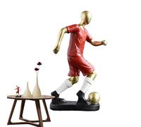 Genérico Statua di calcio Atleta, statua di giocatore di calcio, statua semplice dell'Atleta di - modello in miniatura per bambini, decorazione per la casa, per vetrina, è