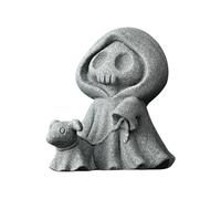 Generico Statua di Halloween con Cane Che Cammina, Statuetta da Tavolo, Decorazione per la casa Luminosa Esterno (A, 4.5x6x6cm)