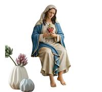 Generico Statua Di Maria,Statuetta Religiosa Sacra Decorativa - Sculture Beata Madre Vergine Maria,Per Soggiorno, Camera Da, Ingresso, Studio, Ufficio, Mensola Del, Libreria, Scrivania, Comodino