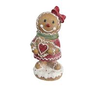Generico Statua di pan di - Ornamento delle festività festive, figurina per biscotti di Natale - display decorativo di pan di per l'ambiente invernale, accento stagionale unico per il fulcro de
