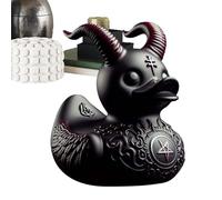 Generico Statua di per interni, statuetta di Decorazioni per la casa, Figurina di animali punk con scultura gotica, Statuette da collezione in resina Satana, Duckieville Duck Desk Decor, D