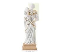 GENERICO STATUA IN RESINA BIANCA SAN GIUSEPPE (15CM)
