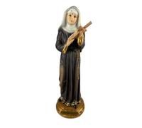 Generico Statua Religiosa Santa Rita da Cascia, Figura S. Rita in Ceramica, Statuina Santi finemente decorata con base, h. 31 cm Articoli Religiosi Cattolici per interni ed esterni