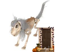 Generico Statua Scheletro Di Cane - Figurina Del Modello Animale | Ornamento Del Flessibile Festa Di Halloween | PROPRIETTO DI PROPRIE PILY Spooky Yard Per La Decorazione Stagionale Di Casa Ester