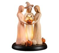 Generico Statua Tre Sorelle con LED, in Resina, di Halloween 'Amicizia