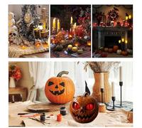 Generico Statua Zucche Halloween | Decorazioni Gotiche di con Occhi - Figura Gotica Halloween per Casa Stregata Scrivania Vetrina Ingresso Tavola