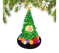 Generico Statue 'albero Di Natale - Talbero Di Natale Da Tavolo, Decorazione Del Tavolo Di Natae Illuminata, Statua A Tema Natalizio, Babbo All'interno Delle Decorazioni Per La Casa Per La Festa De