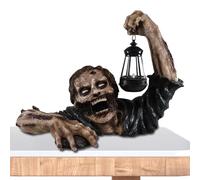 Generico Statue De Lanternes Zombies - Statue Zombie avec Lanterne LED | Zommbie StatTe avec Lanterrn | Ornement De Lanttern Zombiie Adapté À La Décoration De Maison Hantée, Exposition De Jardin, Déc