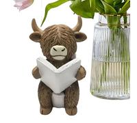 Generico Statue Di Mucche Decorazioni Per La Casa - Decorazioni Divertenti per Animali Bovini - Statuette Di Animali,Per Natale Fattoria Aula Soggiorno Scaffale Esterno Interno Camera Da Bagno