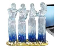 Generico Statue E Figure Di Sorelle - Statuina In Resina | Scultura Amicizia Sorelle,Per Compleanno, Natale, Festa Della Mamma, Caminetto, Interno Ed Ufficio