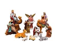 Generico Statue Presepe | Decorazione Religiosa Statua da Scrivania - Figura Sacra Famiglia Resina per Natale,Libreria Comodino Cassetta Vetrina Tavolo Chiesa Gruppi Parrocchiali