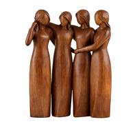 Generico Statuetta 'amicizia Delle Sorelle - Decorazione Con Scultura In Resina Realizzata A Mano | Display Astratto Per Ornamenti Familiari | Ricordo Artistico Per La Casa, Lo Scaffale, Il Tavolo