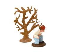 Genérico Statuetta del presepe nascosto di 8 cm. Trova la figura natalizia. l'uomo che fa la cacca. figurina cagando. Set di scena di Natività, Figure, Gesù. 3 Re. Modelli in scala