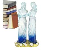 Genérico Statuetta della sorella, statuetta da collezione in resina | Decorazione artistica da scrivania per sorelle, per donne, per compleanno, Natale, festa della mamma, per interni e per