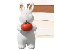 Generico Statuetta Di Coniglio - Figurina Carina Animale Decorazione Per Scrivania | Scultura Del Coniglietto,Per La Camera Da, Il Soggiorno, L'Ingresso, Lo Scaffale, Il Tavolo E La Libreria