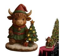 Generico Statuetta Highland Cow | Luci Notturne LED Natalizie | Luce Notturna Da Camera Dei Bambini - Per Camera Bambini Comodino Libreria Dormitorio Studenti Scrittori Lettori Ufficio Asilo Studio