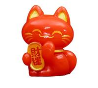 Generico Statuetta Maneki Neko, Gatto Fortunato - Simpatica statuetta di gatto della - Statua da collezione del gatto per il mobile da scrivania del soggiorno, che allontana gli spiriti cattivi