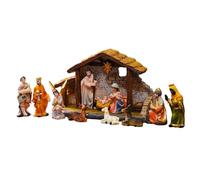 Genérico Statuette di presepe natalizie, altezza 3,5 cm, statuette sacre famiglie | religiose in resina per decorazione della chiesa, casa, tavolo interno esterno giardino